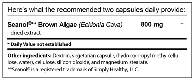 Alginol Ingredients